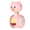 JOINPAYA Educational Pink Tumbler Made of Abs with Sliding Feature and Lovely Shape to Hand-Eye Coordination and Hearing for Babies