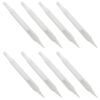 jojofuny Acrylic Paint Marker Pens White 8pcs Refillable Empty round Head