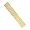 jojofuny Brass Straight Ruler with Dual Scale, Thin and Light Multipurpose Drawing Ruler for Easy Carrying and Practical Use in Home or Office