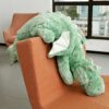 Jokapy 70-150cm Plush Dragon, Plush Pillow for Sleeping Soft Long, Giant Plush Fluffy Cushion Gift for Children Girlfriend (Green, 90cm)