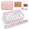 Jolitac American Mahjong Game Set, 166 Premium Tiles, 1.2-inch Mahjong Tile Set with Sturdy Carrying Bag, Thickened Mah-Jongg Tiles Bag Portable Travel Complete Mahjong Set