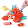 Jollybaby Montessori Sensory Crab Toys for Baby 6-12-24-36 Months