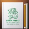 Jolly Season Delight Pre-Inked Rubber Stamp - Return Address Made Simple