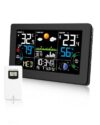 Jollyz Weather Station Wireless Large Display Digital Atomic Alarm Clock
