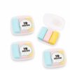 JOMPENS Erasers, 12 Pack Color Pencil Erasers with 4 Storage Cases for School Supplies, Drawing, Sketching and Corrections