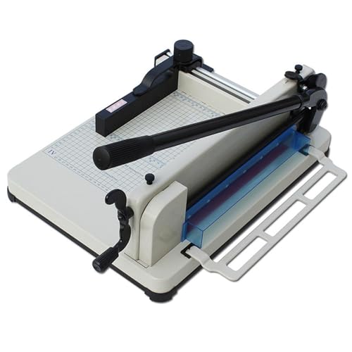 JOMRTS Heavy Duty Guillotine Paper Cutter, Max Paper Cutting 400 Sheets, Stack Paper Trimmer with 17" High Hardness Steel Blade for Print Shop, Office, School and Craft Use,A4