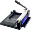 JOMRTS Manual Paper Trimmer Heavy Duty 400 Sheets Guillotine Cutter with Automatic Safety Guard, A4 Scrapbooking Craft Paper Cutter