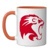 Joseph A. Foran Lions Ceramic Mug, Orange/White, 11oz