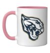 Joseph City Wildcats Ceramic Mug, Pink/White, 11oz