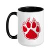 Joseph C Wilson Magnet Wildcats Ceramic Mug, Black/White, 15oz
