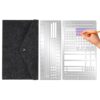 Journal Stencil, 2 Piece Metal Template, Rustproof Diary Scrapbook Stencil