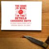 Journey Through Basketball Pre Inked Address Stamp Custom Made - for Mail