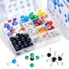 JoyCat 246-Piece Molecular Model Kit with 2-Hole and 3-Hole Carbon Atoms