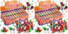 JOYIN 100 Pcs Halloween Stampers for Kids Gift, 25 Designs Assorted Plastic Stamps Bulk for Halloween Party Favors Goodie Bag Fillers, Teacher Student Stamps for Classroom Game Prizes (Pack of 2)