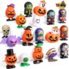 JOYIN 18 Pcs Halloween Wind Up Toys, Jumping Windup Toys Assortment for Kids Halloween Party Favors, Treat or Treats Bag Stuffers, Goodies Bag Fillers, School Classroom Gift, Carnival Prizes