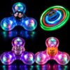 JOYIN 4PCS Halloween Light Up Spinners, LED Toy Bulk, Stress Relief Gift for Kid Party Favor Supplies, Trick or Treating, School Classroom Treasure Box Prize, Goodie Bag Stuffers