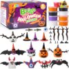 JOYIN Halloween Craft Air Dry Clay Kit, 9 Packs Modeling Clay DIY Make Characters Kit, Ultra Light and Soft, for Halloween Arts and Craft Activities, Gifts for Kids, Classroom Party Favors Funny Toys