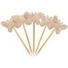 JOYOFREELY 5pcs Butterfly Gel Ink Pen Golden Cartoon Glitter Design