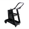 Jrameoy 3-Tier Rolling Welding Cart, Steel, Black, 27.9 x 12.6 x 33.5 in, Heavy-Duty with Safety Chains and Hooks, for MIG/TIG/ARC/Plasma Cutting Machines