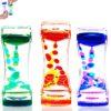JRLAJRL 3 Pack Liquid Motion Bubbler Timer Sensory Calming Fidget Toy Autism Community Toys for Kids Teenager Adults