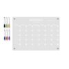 Juinrinet Acrylic Magnetic Monthly Calendar Whiteboard for Refrigerator