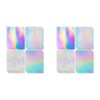 Juinrinet Holographic Cardstock Glitter Rainbow Sheets for Crafts Crafting