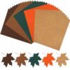 JULBEAR 30 Sheets Autumn Fall Color Cardstock Paper 8.5 x 11 for Printer