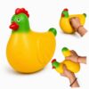 Jumbo Banana Chicken Squishy Toy,7.8IN Squeeze Fidget Toy for Stress & Anxiety Relief, Soft Slow Rising Funny Prank Toy for Desk Decor, Birthday & Party Gift for Kids Teens Adults