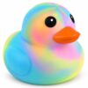 Jumbo Duck Squishy Squeeze Toys,Soft Slow Rising Stress Relief Fidget Toy for Teens & Adults,Giant Sensory Stress Balls for Anxiety Relief,Cool Office Desk Decor Party Favors Birthday Gifts (Colorful)