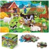 Jumbo Floor Puzzle for Kids,48 Piece Farm Animal Jigsaw Puzzle Ages 3-8