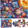 Jumbo Floor Puzzles for Kids Ages 4-6, 48 Piece Solar System Planet