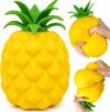 Jumbo Pineapple Squishy Toys,Squeeze Sensory Fidget Toys for Stress & Anxiety Relief,Cute Giant Fruit Stress Balls Squishies Toy,Birthday Gifts Party Favor for Adults