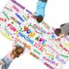 Jumbo Size Coloring Poster for Kids, Motivational DIY Painting Paper