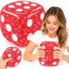 Jumbo Squishy Dice Toy, 4-Inch Soft Squeeze Toy, Stress Cube Fidget Toys