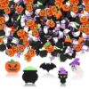 JUNEBRUSHS 150 Pcs Halloween Mini Erasers, Cute Small Erasers Bulk