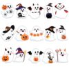 JUNEBRUSHS 15 Pcs Large Halloween Cutouts Decorations with 100 Glue Points