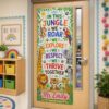 Jungle Safari Animal We Roar Explore Elementary Classroom Tapestry