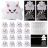 Junkin 30 Set Halloween Devil Ghost Stress Ball Gifts with Greeting Cards Squeeze Stress Relief Fidget Toys Bulk Inspirational Thank You Party Favors for Halloween Coworker Office
