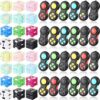 Junkin 48 Pcs Bulk Fidget Pad Controller and Cube Toys Party Favors Mini Blocks Game Controller for Anxiety Stress Relief Birthday Return Gifts Stocking Stuffers for Boy and Girl