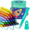 JUPITEARTH 36 Colors Twist Crayons for Toddlers 1-3, Non-Toxic, Washable