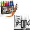 JusArt 14 Colors + 4 Pcs White Jumbo Markers for Poster, 15mm Wide Tip