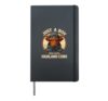 Just A Boy Loves Highland Cows Hardcover Journal, Black