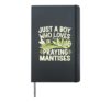 Just A Boy Who Loves Loves Praying Mantises Hardcover Journal, Black