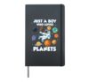 Just a boy who loves planets Astrology Science Solarsystem Hardcover Journal, Black