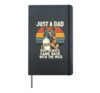 Just A Dad Who Always Came Back With The Milk Hardcover Journal, Black