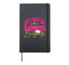 Just A Girl Who Loves Beignets New Orleans Food Beignet Hardcover Journal, Black