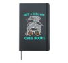 Just a Girl who loves Books Book lover Girls Bookfriends Hardcover Journal, Black
