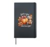 Just A Girl Who Loves Fall Pumpkin American Football Autumn Hardcover Journal, Black