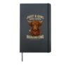 Just A Girl Who Loves Highland Cows Scottish Cattle Hardcover Journal, Black