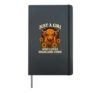 Just A Girl Who Loves Highland Cows Sunflower Highland Cow Hardcover Journal, Black